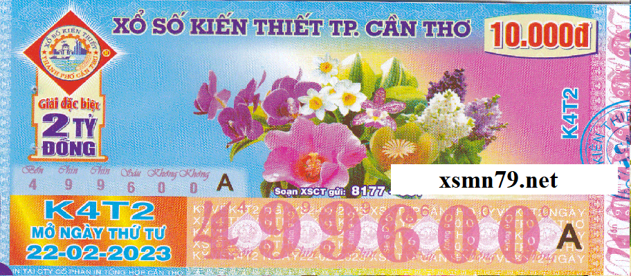 Ảnh chi tiết vé Xổ Số Kiến thiết Cần Thơ