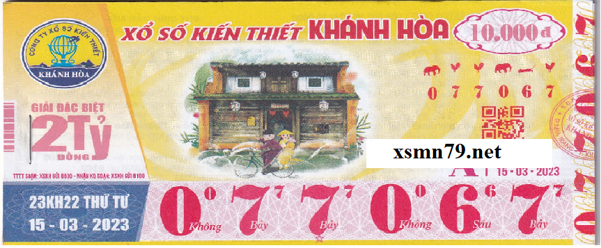 Hình ảnh vé số Khánh Hòa chi tiết