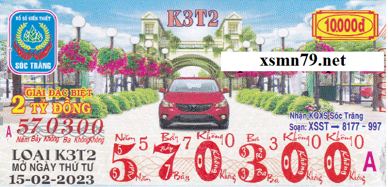 Ảnh chi tiết vé số Xổ số Sóc Trăng XSST