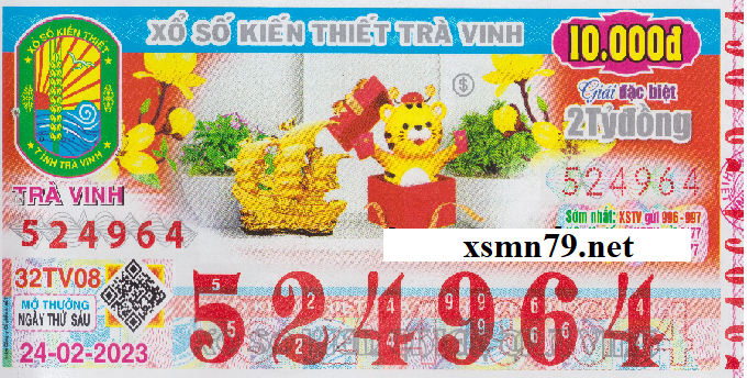 Ảnh chi tiết vé số Xổ Số Trà Vinh