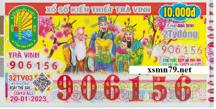 Ảnh chi tiết vé số Xổ Số Trà Vinh